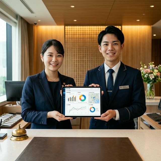 自信を持って業務にあたるホテルスタッフ